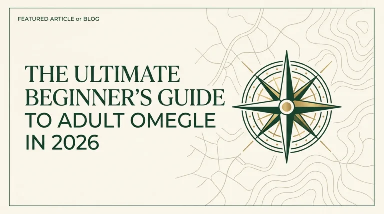 Ultimate beginner's guide to adult Omegle 2026 hero banner forest green cream