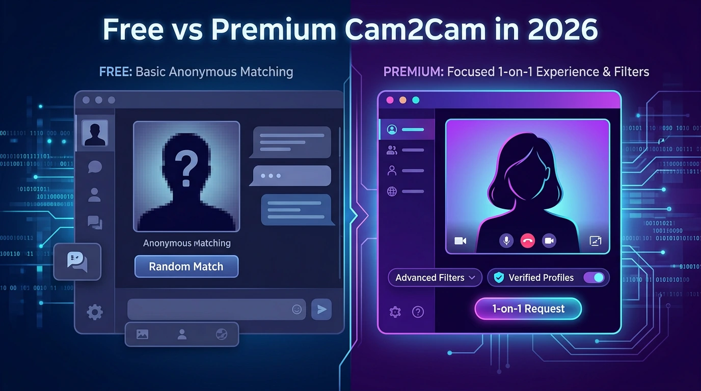 Free vs premium cam2cam in 2026 featured image